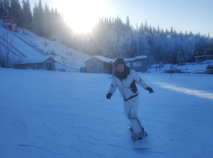 snowboarding